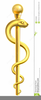 Rod Of Asclepius Clipart Image