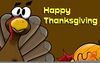 Comical Thanksgiving Clipart Image