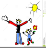 Father Daughter Dancing Clipart Image