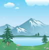 Mountain Cabin Clipart Image