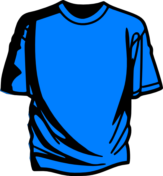 T-shirt Blue Clip Art at Clker.com - vector clip art online, royalty ...