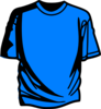 T-shirt Blue Clip Art