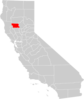 California County Map Glenn County Highlighted Clip Art
