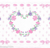 Flower Heart Border Clipart Image