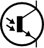 Electronic Phototransistor Npn Circuit Symbol Clip Art