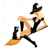 Cute Witches Clipart Image