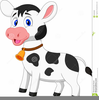 Free Animated Cow Clipart Image