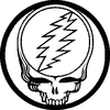 The Grateful Dead Steal Your Face Purple Yellow Button B Image