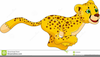 Running Cheetah Clipart Free Image