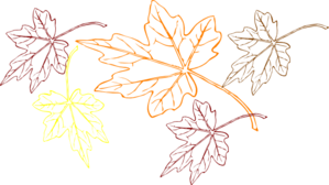Pastel Leaves Clip Art