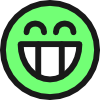 Flat Grin Smiley Emotion Icon Emoticon Clip Art