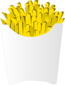 Fries White Packet Clip Art at Clker.com - vector clip art online ...