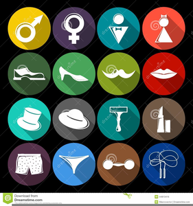 Restroom Symbols Clipart Image