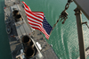 Stars & Stripes Flying Boldly As Seen From The Crow Image