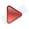 Bullet Triangle Glass Red 7 Image