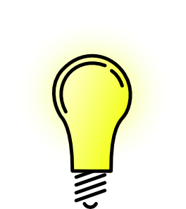 Lightbulb-brightlit Clip Art