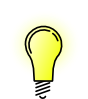 Lightbulb-brightlit Clip Art