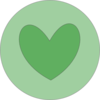 Heart In Circle Green Clip Art