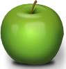 Photorealistic Green Apple Clip Art