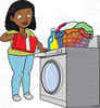 Laundry Mat Clipart Image