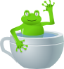 Frog In Tea Cup Clip Art