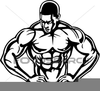 Free Weightlifting Mouse Clipart Image