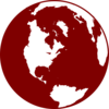 Red Globe Clip Art