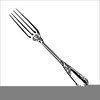 Fork Black And White Clipart Image