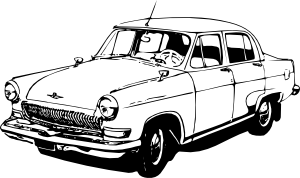 Gaz 21  Volga  Clip Art