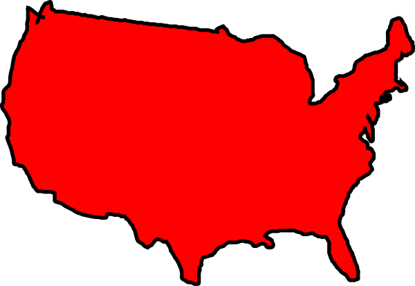 Usa Map Clipart Png