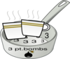 3 Bombs Clip Art