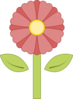 Pink Flower 1 Clip Art