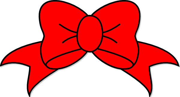 Download Red Bow Clip Art at Clker.com - vector clip art online ...