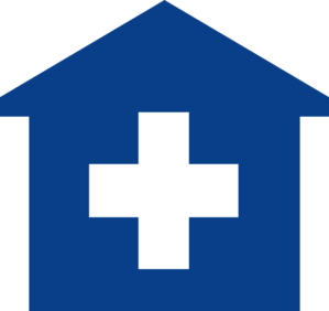 Blue Primary Care Medical Home Clip Art