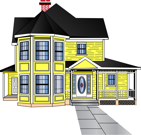 Little Yellow House Clip Art at Clker.com - vector clip art online