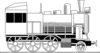 Retro Locomotive Clip Art