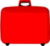 Red Suitcase Clip Art