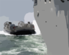 Landing Craft Air Cushion (lcac) Eight Three Assigned To Assault Craft Unit Four (acu-4) Makes Its Approach. Clip Art