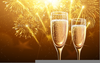 Champagne Glasses New Year Clipart Image