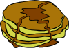 Pan Cakes Clip Art