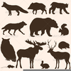 Hunting Siloette Clipart Image