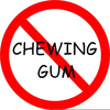 No Chewing Gum Clipart Image