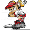 Vector Softball Clipart Image