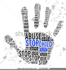 No Child Abuse Clipart Image
