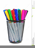 Markers Clipart Image