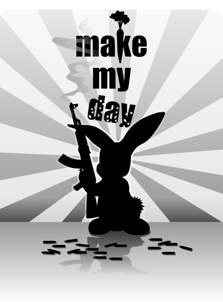 Liakad Rabbit Gun Clip Art at Clker com vector clip art 