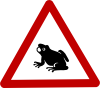 Frog Cautio Sign Clip Art