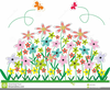 Free Clipart Flower Gardens Image
