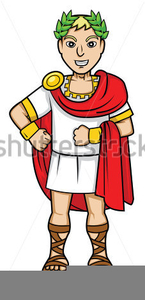 Roman Toga Crown Clipart Image