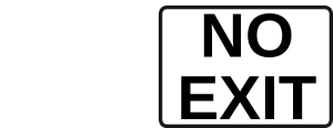 No Exit Sign 2 Clip Art